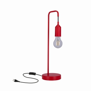 LAMPA STOŁOWA LAREN 1 CZERWONY