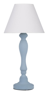 PASTELLIO LAMPA GABINETOWA NIEBIESKI 1X40W E14 ABAŻUR BIAŁY