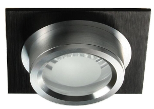 SC-02 STB/AL MR16  SAT CZARNY OPR. STROP  STAŁA ALUMINIUM