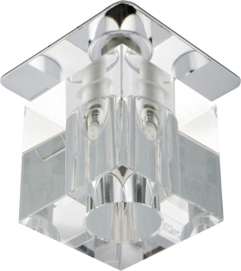 SK-18 CH/WH G4 CHROM OPR. STROP. STAŁA KRYSZTAŁ 20W G4 TRANSPARENTNA