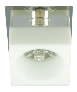 SK-66 CH/WH G9 CHROM OPR. STROP. DEKORACYJNA KWADRAT BIAŁA  G9 40W