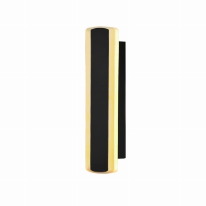 STICK lampa ścienna zewnetrzna L-30 czarny 12W  klosz opal IP65