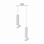 LAMPA WISZĄCA TUBA 2X50W GU10 6/30 BIAŁY