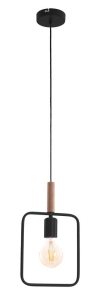 FRAME LAMPA WISZĄCA 1X60W E27 CZARNY