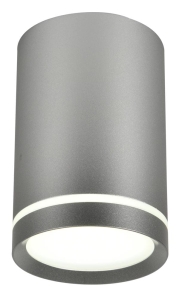 TUBA LAMPA SUFITOWA 1X15W GU10 6,8/10 SREBRNY MATOWY