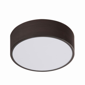 ZIGO LAMPA SUFITOWA PLAFON WENGE 250X80  10W LED 4000 K METAL KLOSZ BIAŁY