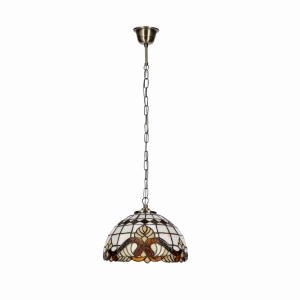 MARSALA LAMPA WISZĄCA 25 PATYNOWY 1X60 E27 KLOSZ WITRAŻOWY