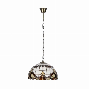 MARSALA LAMPA WISZĄCA 30 PATYNOWY 1X60 E27 KLOSZ WITRAŻOWY