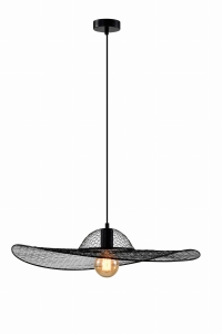 Deco lampa sufitowa czarny 1x40W E27 abażur czarny