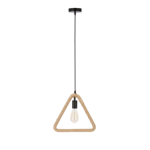 Triun lampa wisząca czarny+beżowy 1x40W E27
