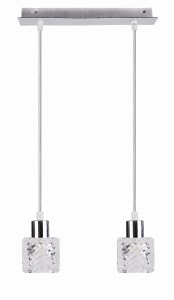 TOSCA ZWIS 2X40W G9 CHROM+KRYSZTAŁ