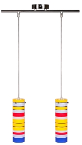 FRESCO ZWIS PODWÓJNY NIKIEL MAT 2XG9/40W 230V