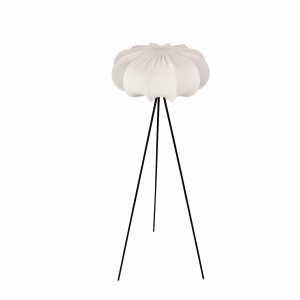 CAFEE' lampa podłogowa czarny 1x40W E27 abażur 52/23 latte