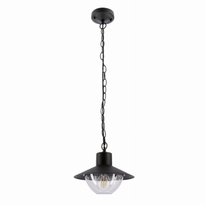 Cosmos lampa ogrodowa wisząca łańcuch czarny 1x40W E27 IP44