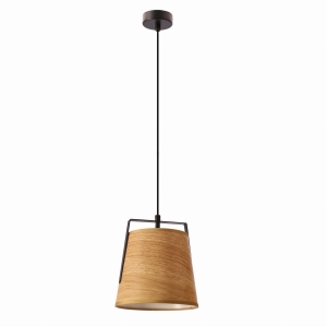 Milbury lampa sufitowa czarny 1x40W E27 abażur żółty 31-38364