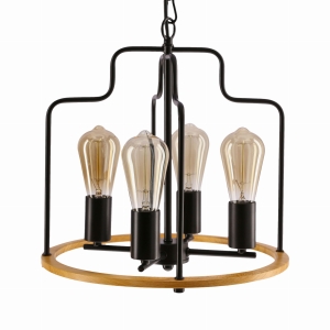 Datus lampa sufitowa czarny 4x40W E27 34-29690