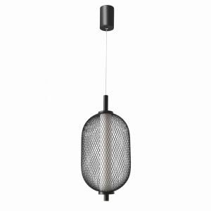 PUMA lampa wisząca 15cm czarny 10W LED 3000K klosz biały 31-35349