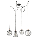 GALAXY PAJĄK LAMPA WISZĄCA 4 PŁ