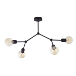 FANTASY CZARNA LAMPA SUFITOWA 4 PŁ