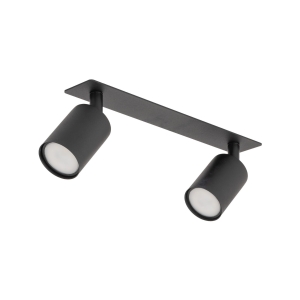 NEX BLACK 2XGU10 LAMPA SUFITOWA PODTYNKOWA
