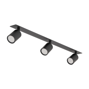 NEX BLACK 3XGU10 LAMPA SUFITOWA PODTYNKOWA