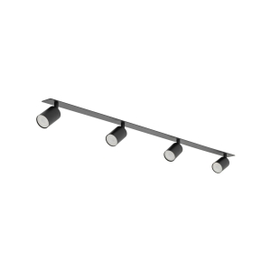 NEX BLACK 4XGU10 LAMPA SUFITOWA PODTYNKOWA