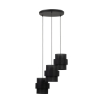CALISTO BLACK LAMPA WISZĄCA 3  KOŁO