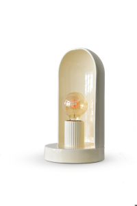 LUCI Lampa biurkowa, ceramiczna, przewód tekstylny ecru LY04LUC/H34