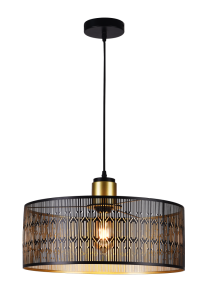 LASER Lampa wisząca, przewód tekstylny czarny LY230504001