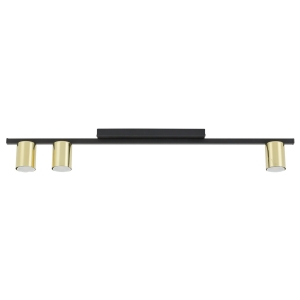 LOGAN BLACK/GOLD LAMPA SUFITOWA 3 PŁ