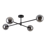 SARIUS BLACK/GRAPHITE LAMPA SUFITOWA 4 PŁ