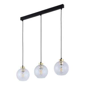 DEVON LAMPA WISZĄCA 3 PŁ LISTWA TRANSPARENT