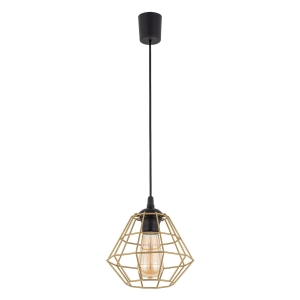 DIAMOND NEW BLACK/GOLD LAMPA WISZĄCA 1 PŁ M