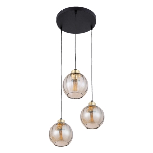 DEVI AMBER LAMPA WISZĄCA 3 PŁ KOŁO