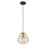 DIAMOND MM ZŁOTY PROSZEK LAMPA WISZĄCA 1 PŁ