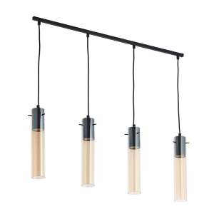 LOOK BURSZTYN LAMPA WISZĄCA 4 PŁ