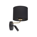 RICHI BLACK/GOLD KINKIET 2 E27+ G9