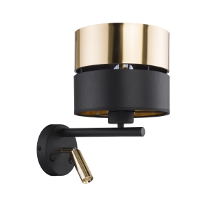 HILTON BLACK/GOLD KINKIET 2 E 27 + G9