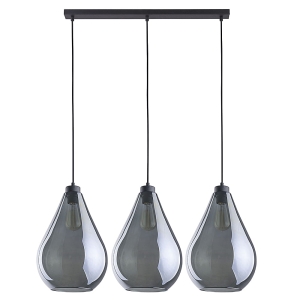FUENTE LAMPA WISZĄCA 3 PŁ CZARNA LISTWA