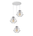DIAMOND SILVER LAMPA WISZĄCA 3 PŁ KOŁO CHROM