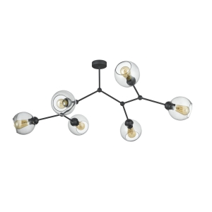 FAIRY LAMPA SUFITOWA 6 PŁ CZARNA