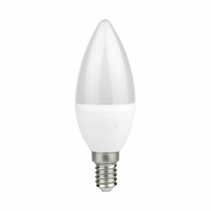 Żarówka LED 7W E14 C37. Świeczka Barwa: 6500K