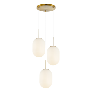 Lampa wisząca ALIAS GOLD 3xE14 koło