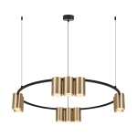 Lampa wisząca (koło) GENESIS BLACK GOLD 10xGU10