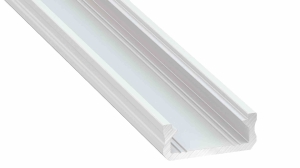 PROFIL ALUMINOWY BIAŁY TYP D 1m + KLOSZ MLECZNY (D BIAŁY-1M)