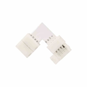 Złączka LED RGB 10mm. Kształt:  L