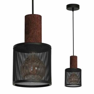 Lampa Wisząca ARES BLACK 1xE27