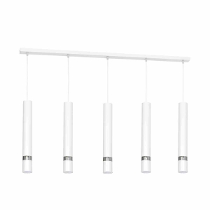 Lampa wisząca JOKER WHITE/CHROME 5xGU10