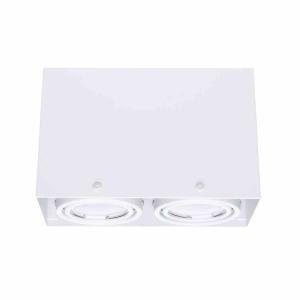 LAMPA SUFITOWA BLOCCO BIAŁA 2x7W GU10 LED