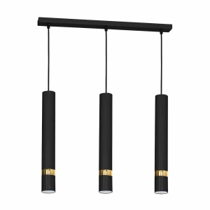 Lampa wisząca JOKER BLACK/GOLD 3xGU10